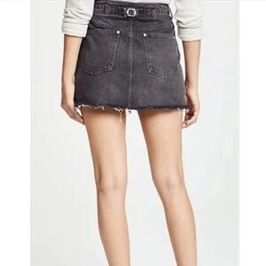 Free people charcoal Aline denim skirt size 27